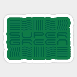Super Green Sticker